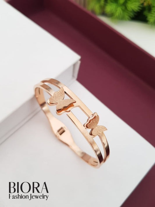 Rose Gold Plated Anti-Tarnish Bangle Bracelet 04