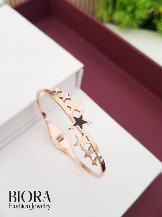 Rose Gold Plated Anti-Tarnish Bangle Bracelet 09